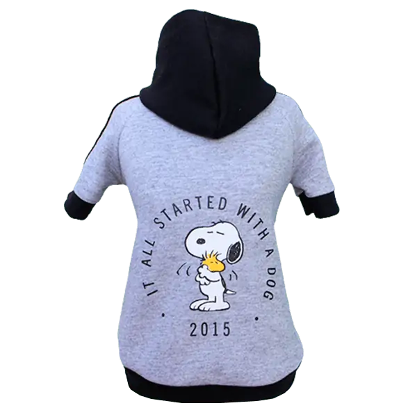 Moletom Snoopy Cinza Mescla