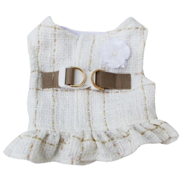 Peitoral Tweed Branco Fem