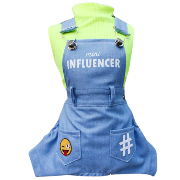 Jardineira Mini Influencer Jeans (SEM CAMISETA)