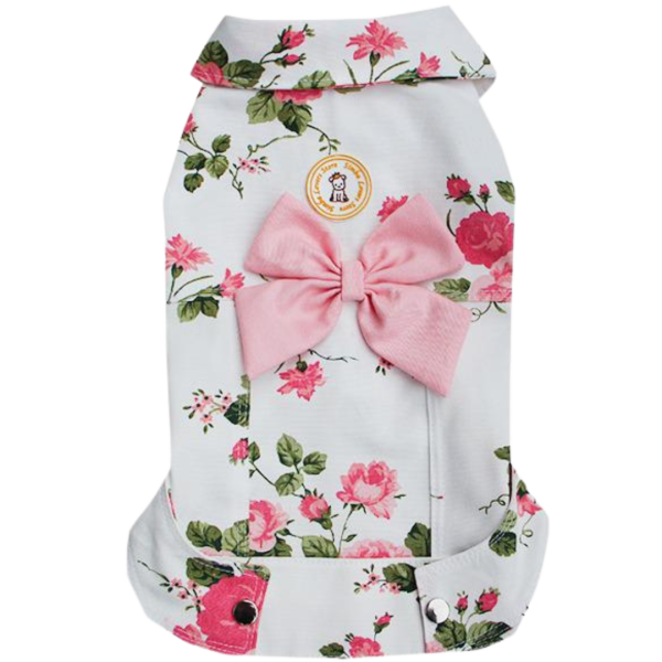 Jaqueta Flor Rosa Laço