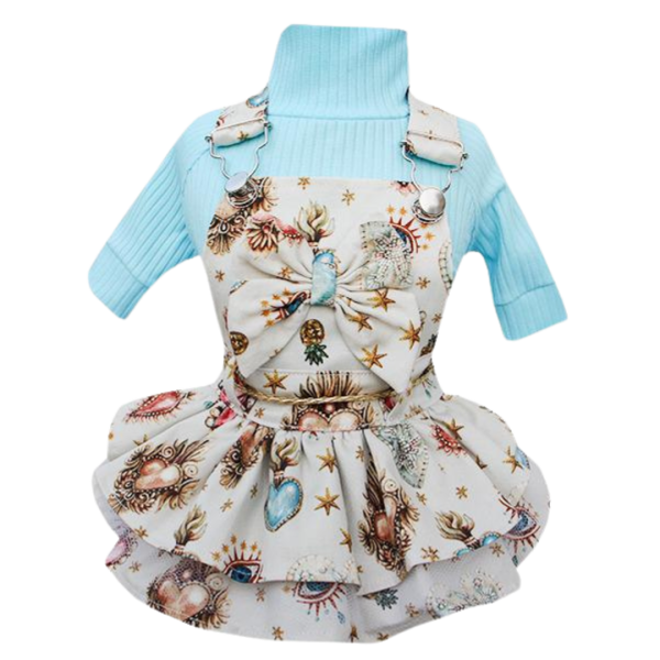 Jardineira Corações (SEM CAMISETA)