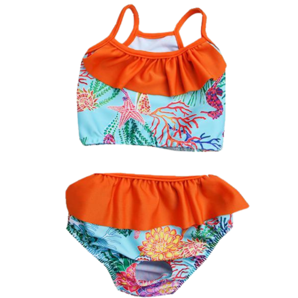 Biquíni Fundo do Mar Laranja