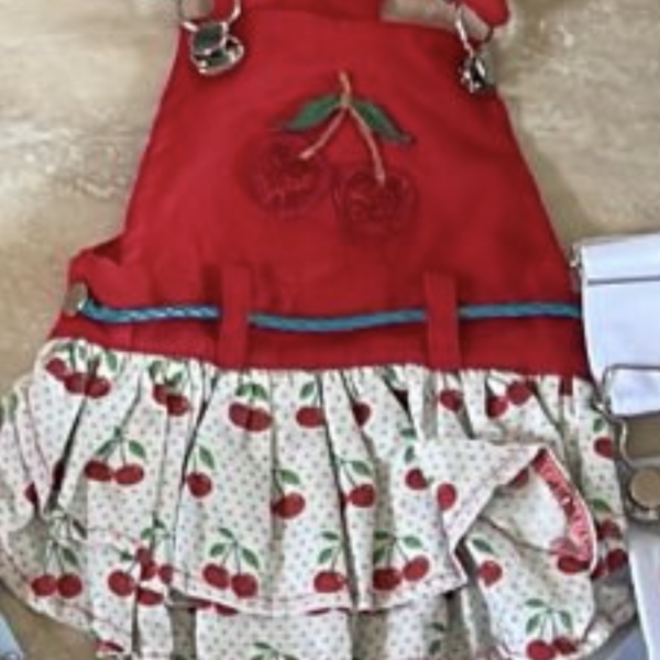 Jardineira Cereja (SEM CAMISETA)