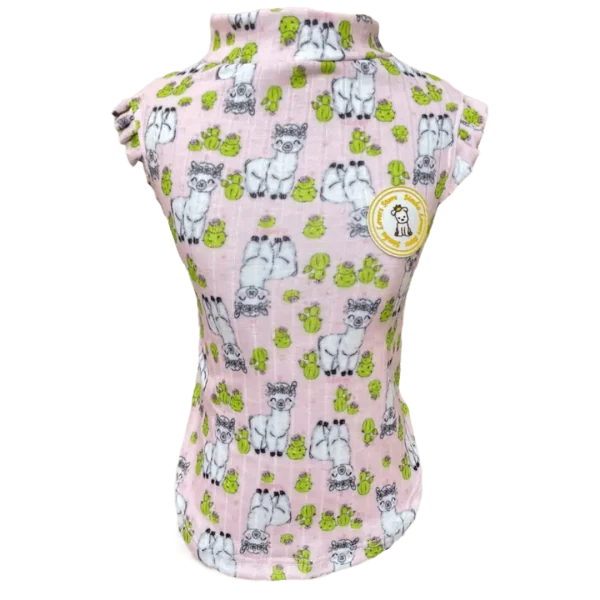 Regata Canelada Lhama Rosa Fem