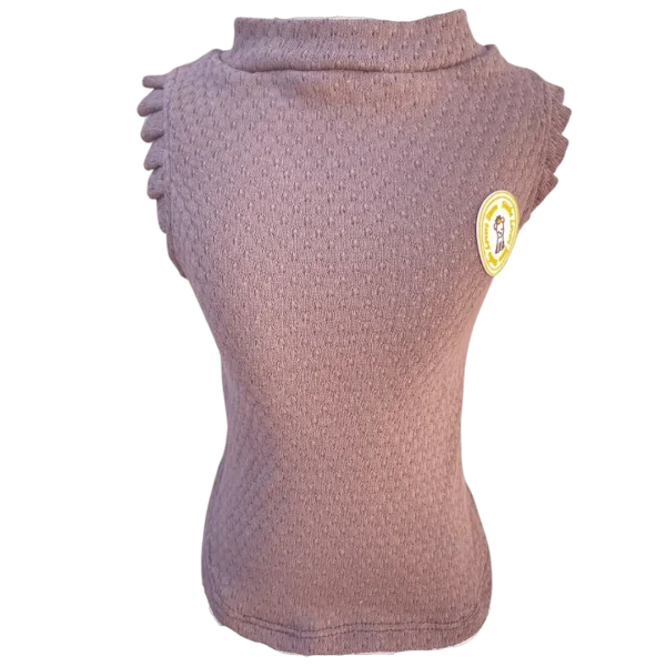 Regata Crochê Marrom Fem