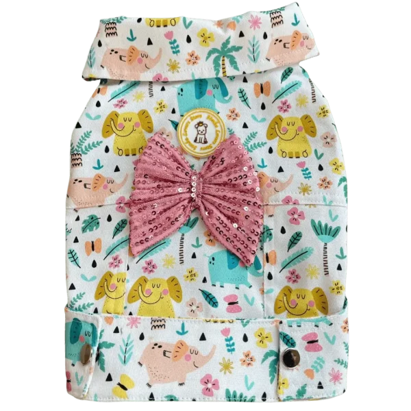 Jaqueta Cropped Bichinhos