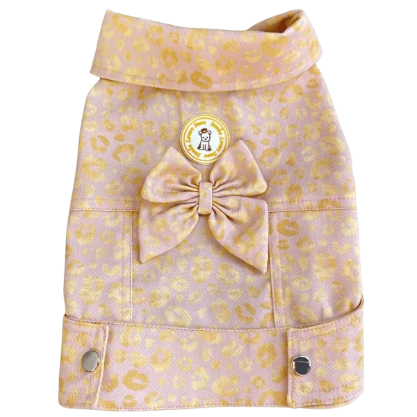 Jaqueta Cropped Oncinha Dourada