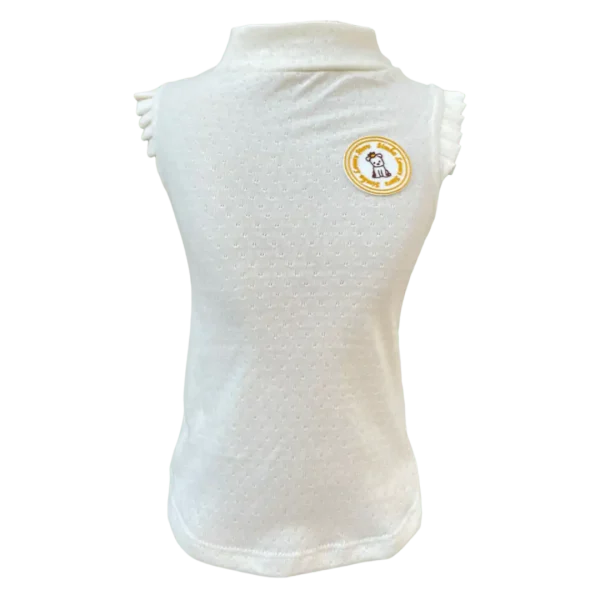 Regata Crochê Off White Fem