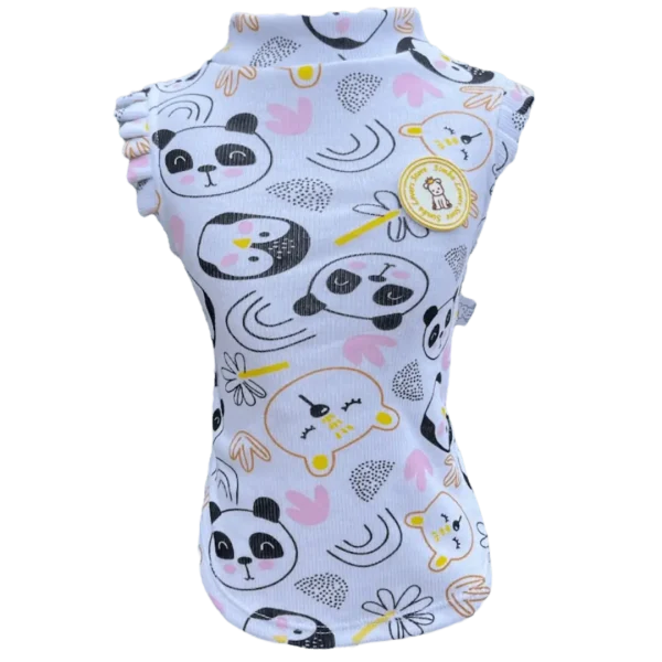 Regata Canelada Ribana Bichinhos Fem