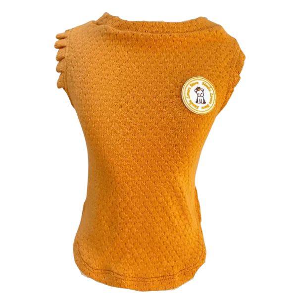 Regata Crochê Caramelo Fem