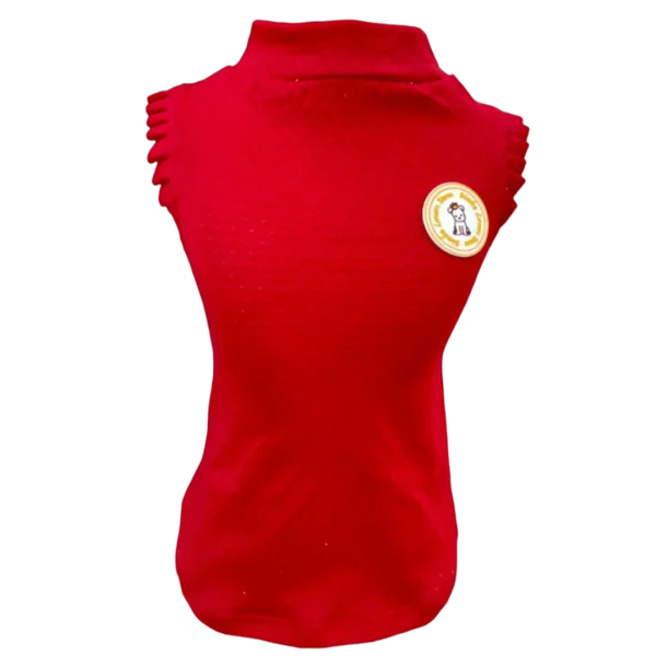 Regata Crochê Vermelha Fem