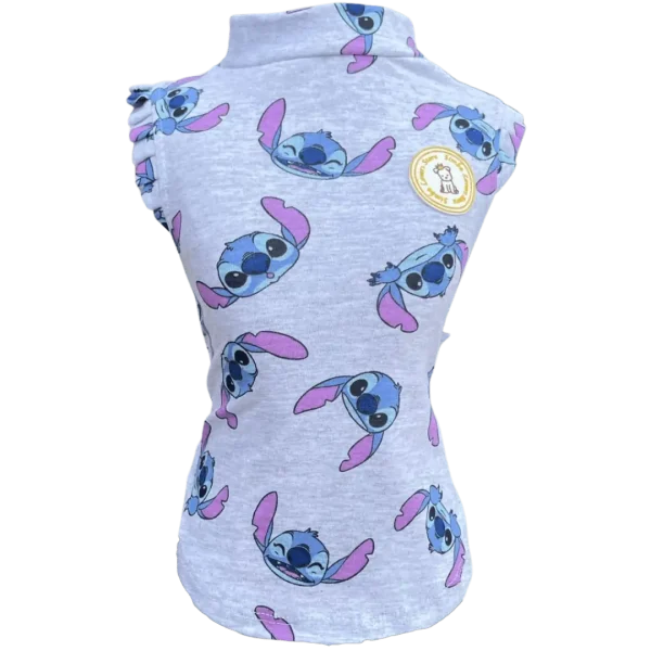 Regata Stitch Cinza Fem