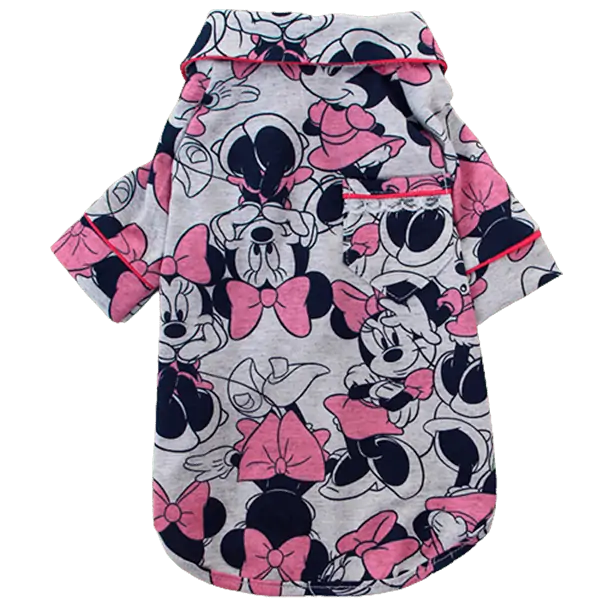 Pijama 2 patas Minnie Cinza