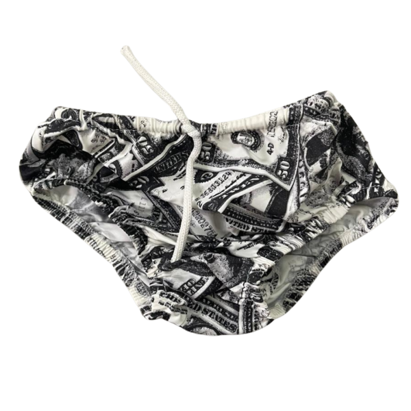 Sunga Dólar Preto e Branco