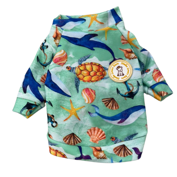 Camiseta UV Fundo do Mar Verde