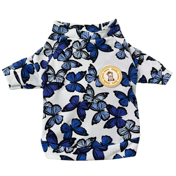 Camiseta UV Borboletas Azuis