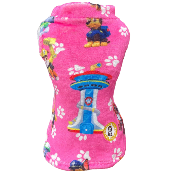Colete Fleece Patrulha Canina Rosa