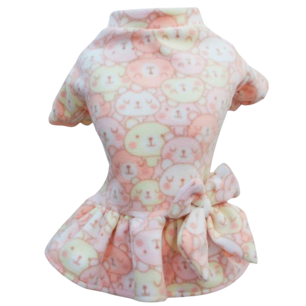 Vestido Soft Ursinhos Rosa