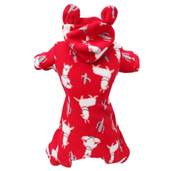 Pijama 4 Patas Soft Lhama Vermelha
