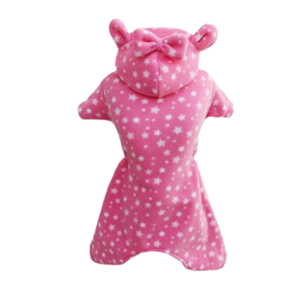 Pijama 4 Patas Soft Estrelas Rosa