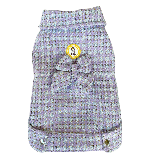 Jaqueta Tweed Lilás Laço