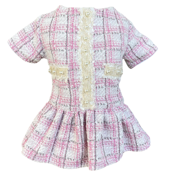 Vestido Tweed Rosa 2