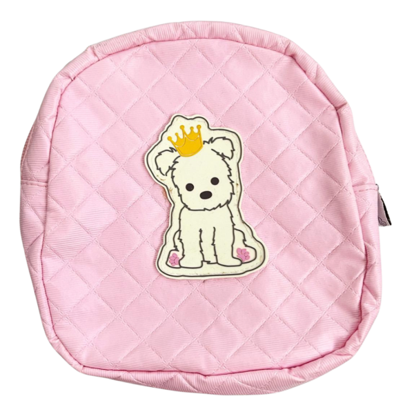 Mochila Couro Rosa Bebê