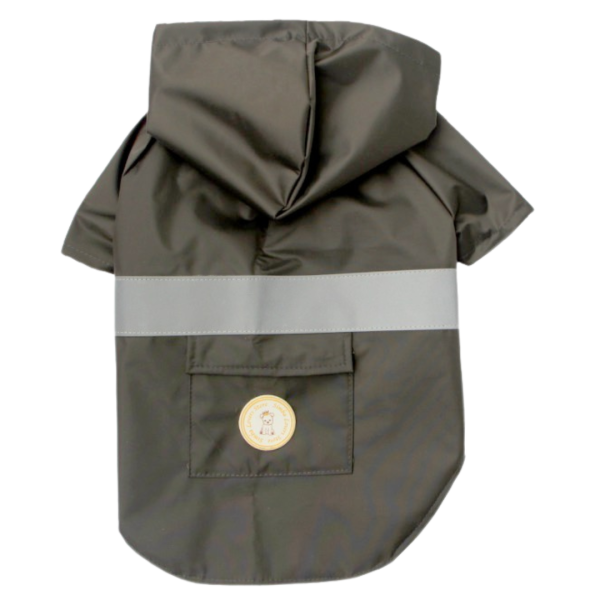 Capa de Chuva Cinza Chumbo