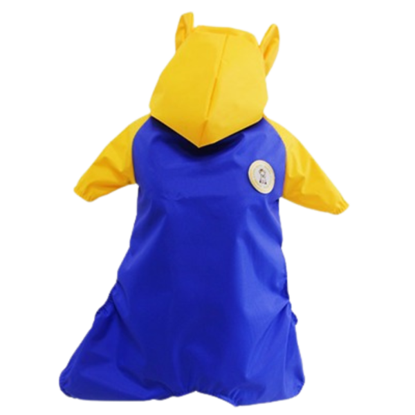 Capa de Chuva 4 Patas Azul com Amarelo