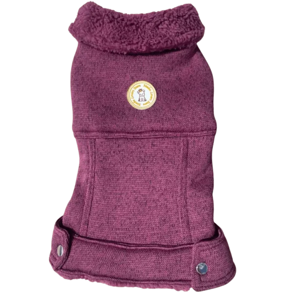 Jaqueta Tricot Pele Marsala