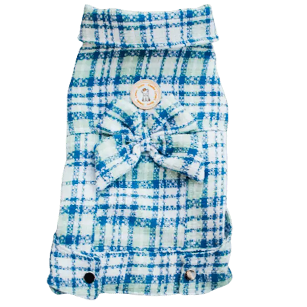 Jaqueta Tweed Verde Laço