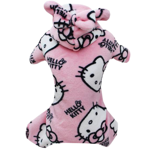 Pijama 4 Patas Fleece Hello Kitty Rosa
