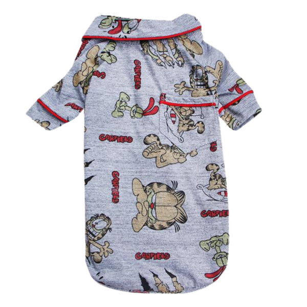 Pijama 2 patas Garfield Cinza
