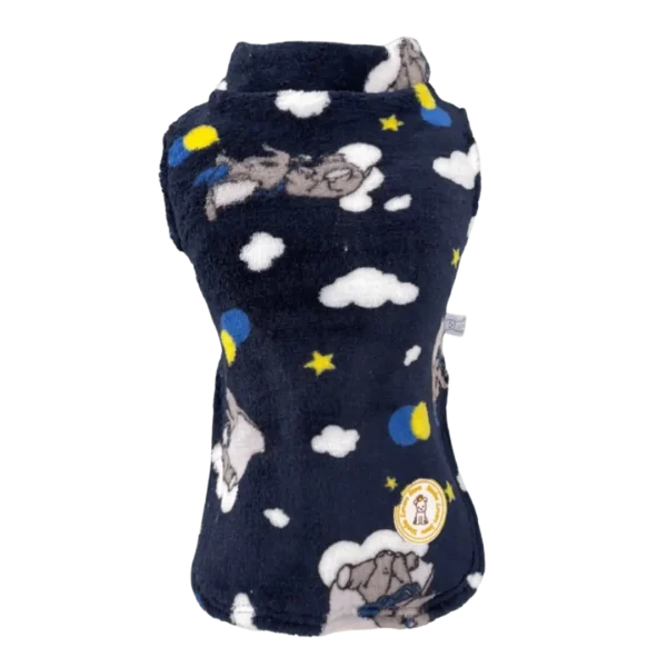 Colete Fleece Dumbo Balão Azul