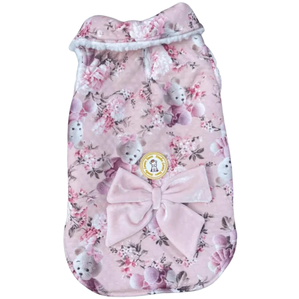 Colete Matelassê Ursinho Rosê