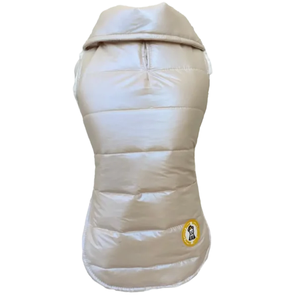 Colete Nylon Perolado Bege