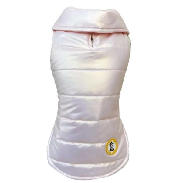 Colete Nylon Perolado Rosa Bebê