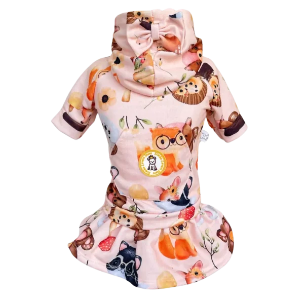 Conjunto Esporte Moletom Bichinhos Bege