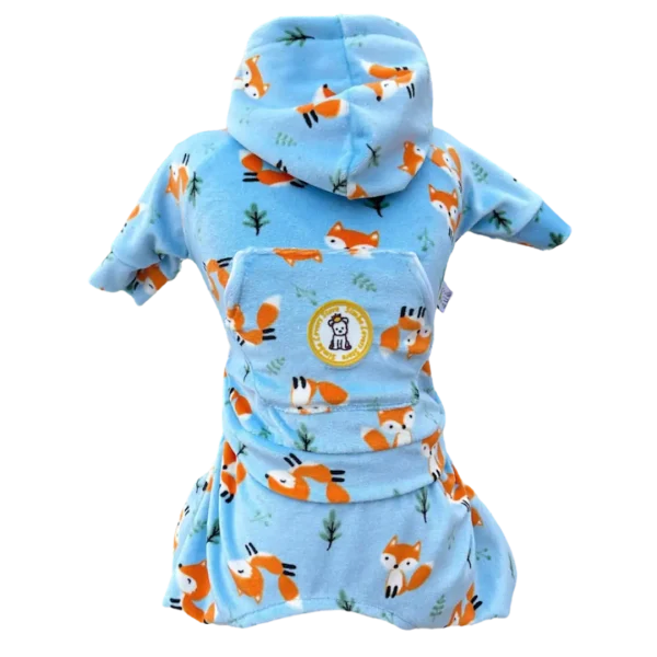 Conjunto Esporte Plush Raposa Azul Bebê Masc