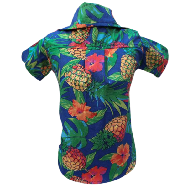 Camisa Abacaxi e Flor Marinho