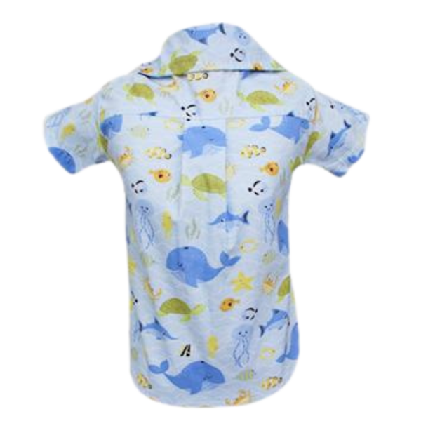 Camisa Fundo do Mar Azul