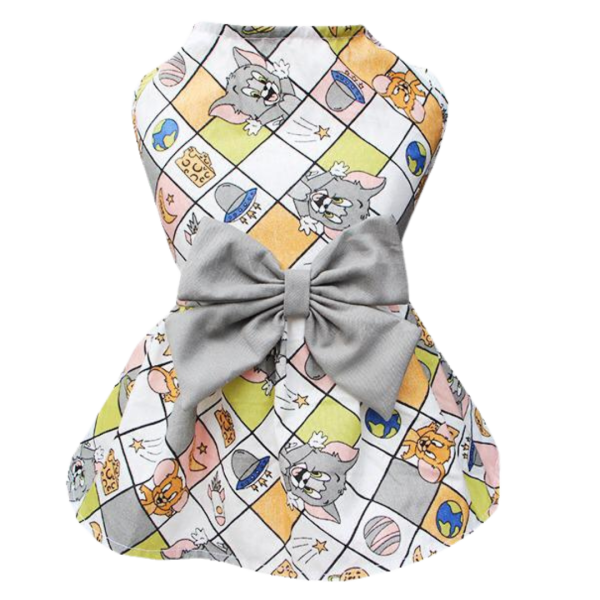 Vestido Tom e Jerry Quadrado