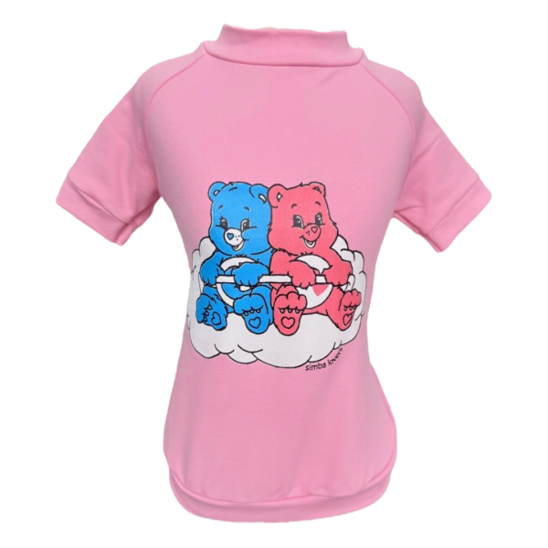 Camiseta UV Ursinhos Carinhosos Rosa Forte