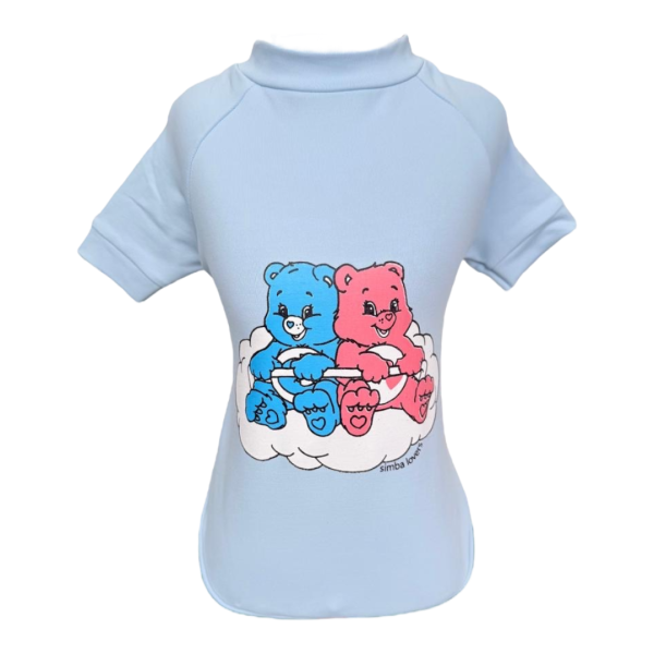 Camiseta UV Ursinhos Carinhosos Azul Forte