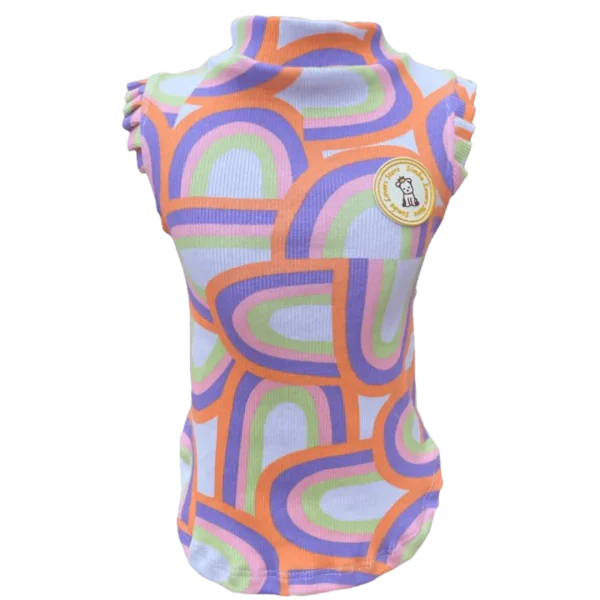 Regata Canelada Ribana Arco Íris Fem