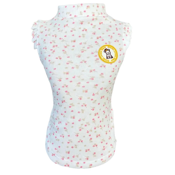 Regata Canelada Ribana Florzinha Fem