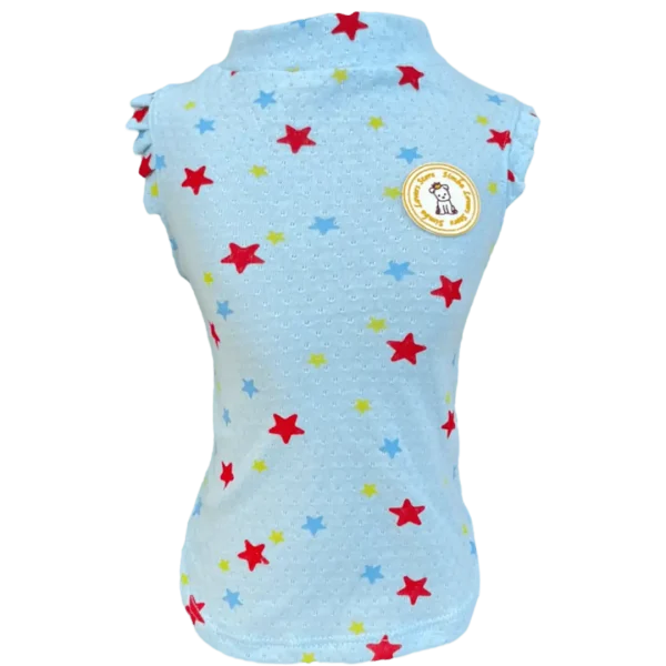 Regata Crochê Estrela Azul Fem