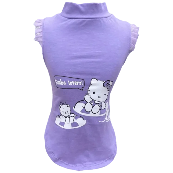 Regata Hello Kitty Boia Lilás Fem