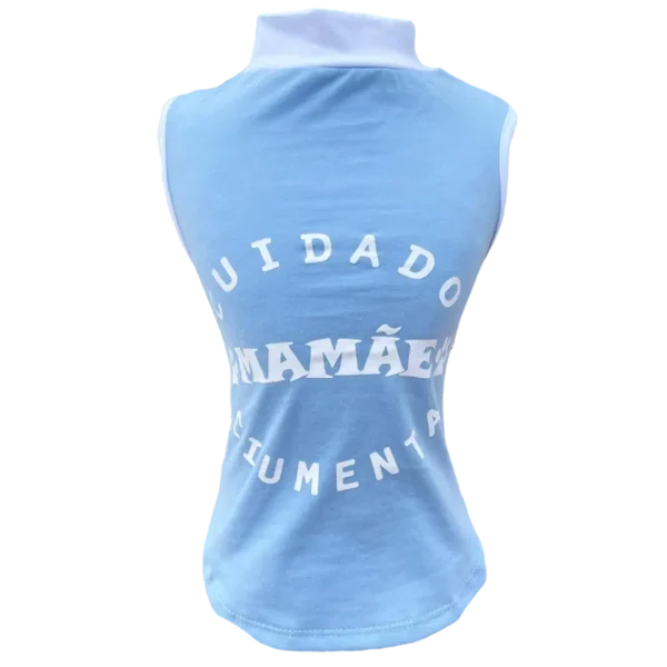 Regata Mamãe Ciumenta Azul Bebê Masc