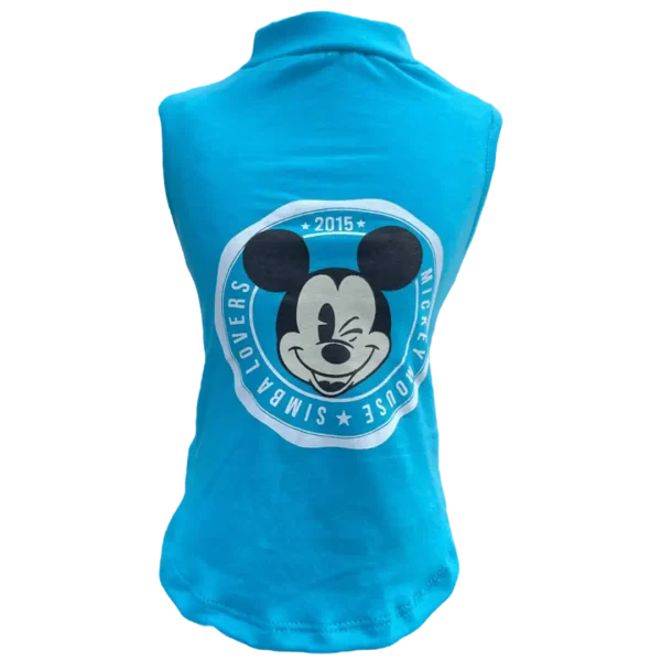 Regata Mickey Redondo Turquesa Masc